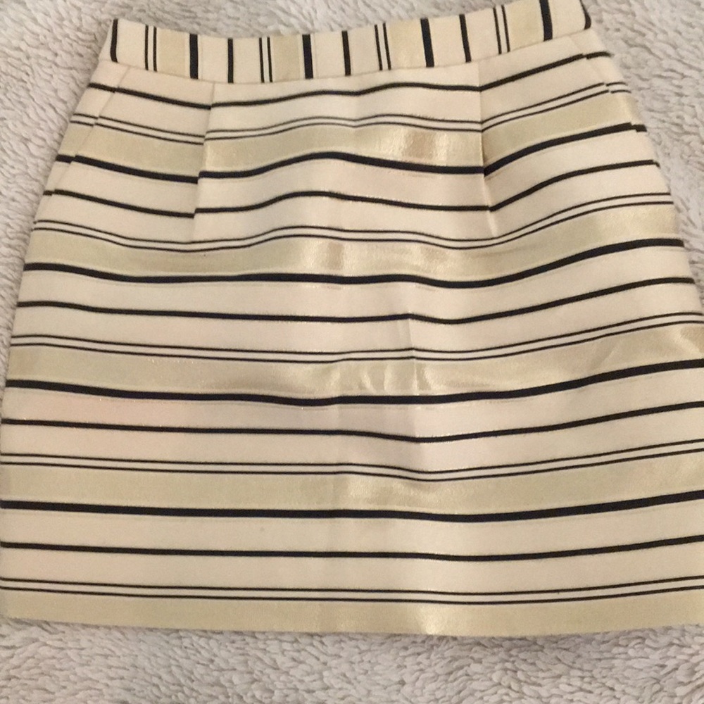 Gold J.Crew mini skirt